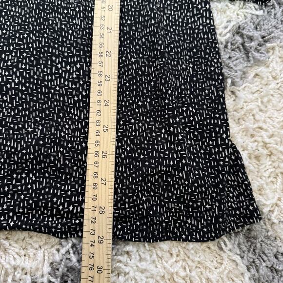 J Jill‎ Wearever Collection Tunic Top Med Black White Slinky Knit - Picture 7 of 8